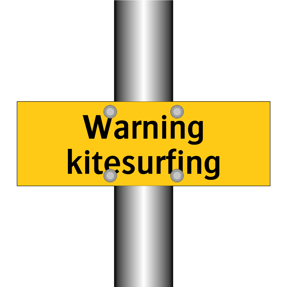 Warning kitesurfing