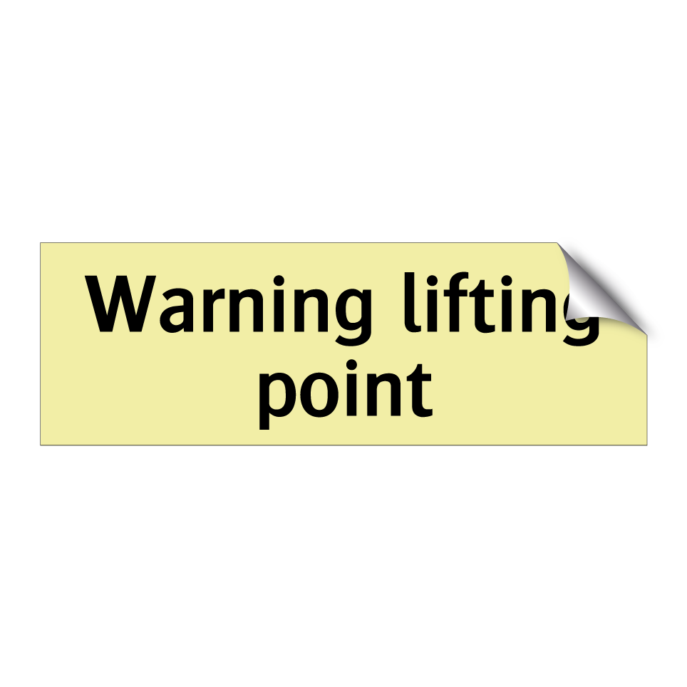 Warning lifting point