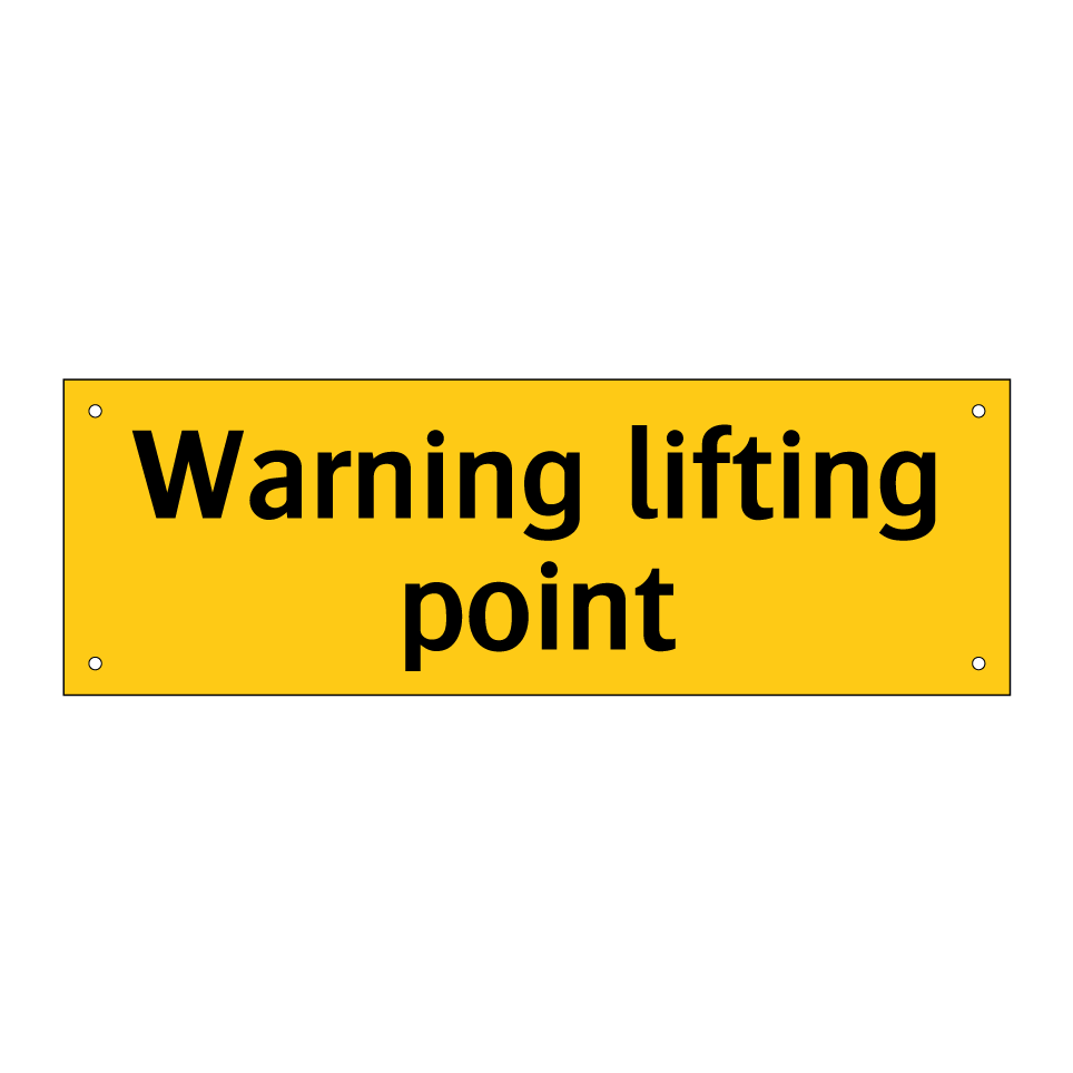 Warning lifting point
