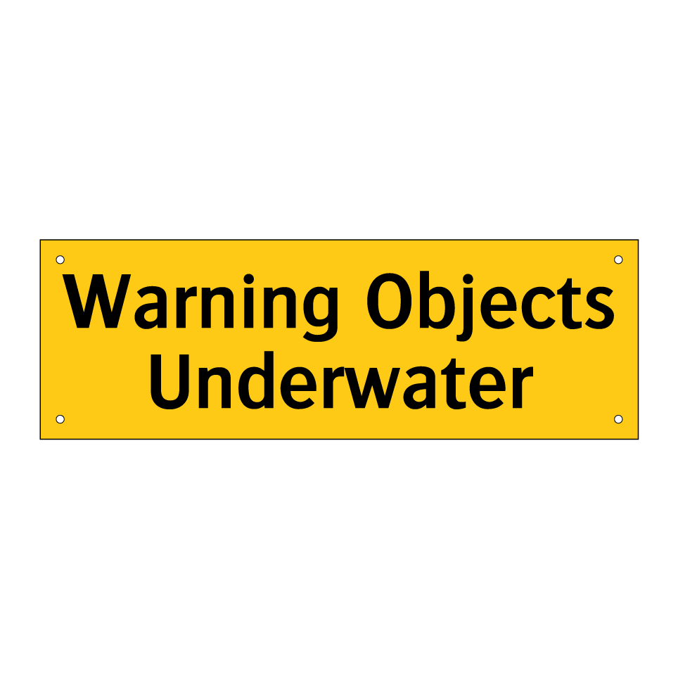 Warning Objects Underwater