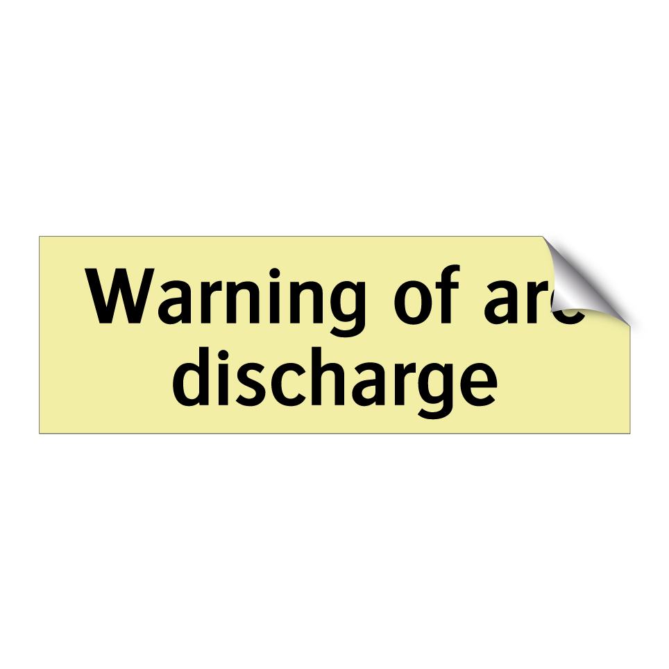 Warning of arc discharge