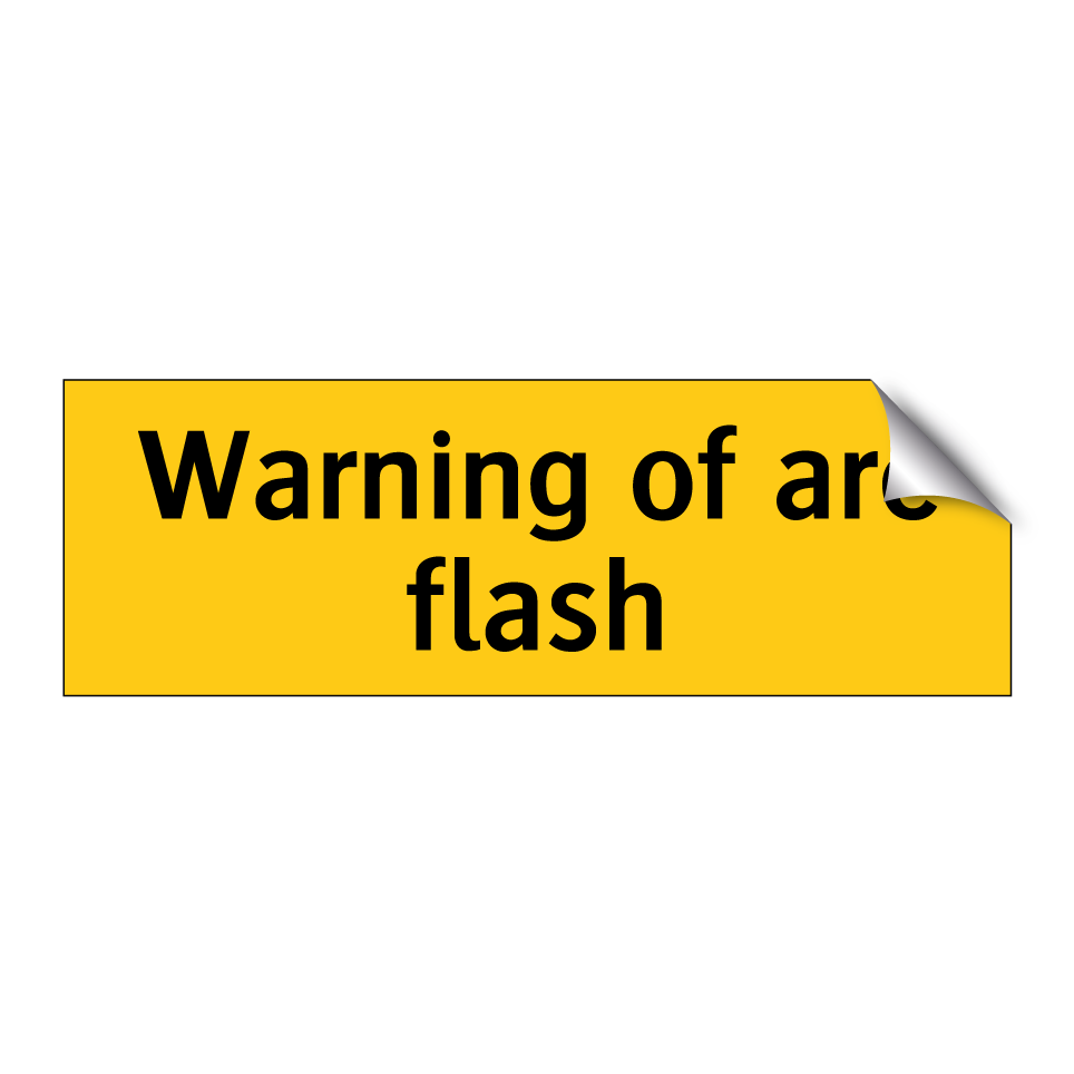 Warning of arc flash
