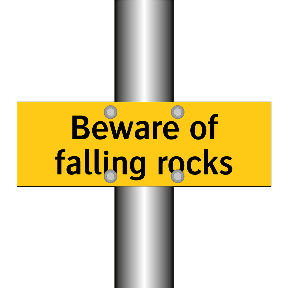 Beware of falling rocks