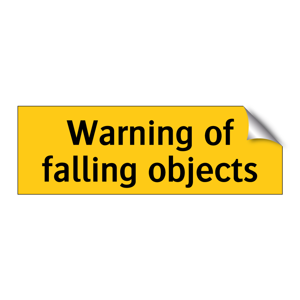 Warning of falling objects