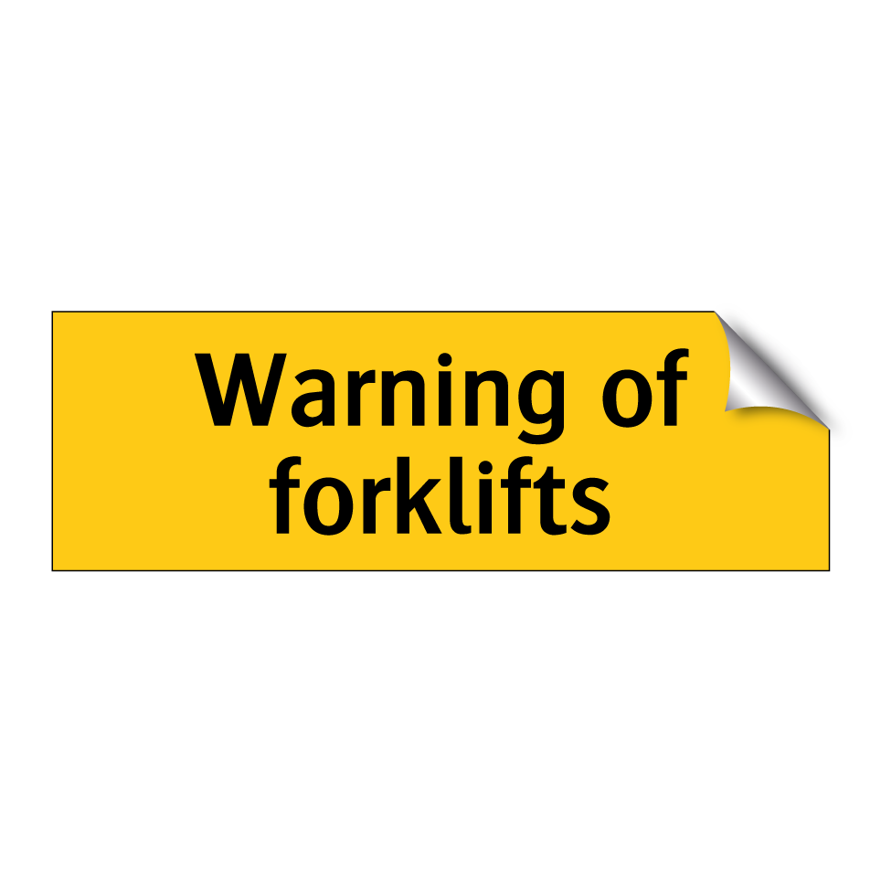 Warning of forklifts