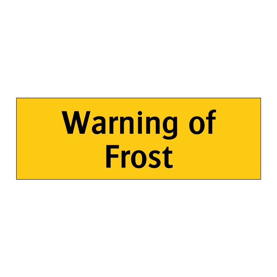 Warning of Frost