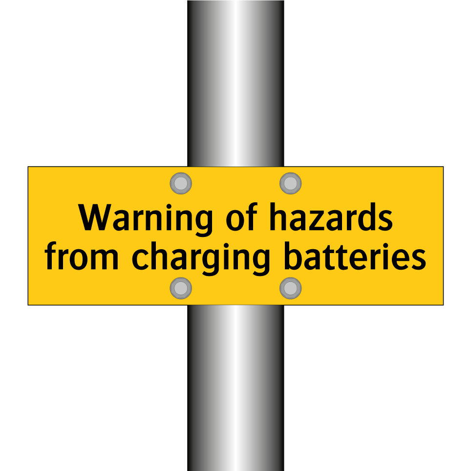 Warning of hazards from charging batteries