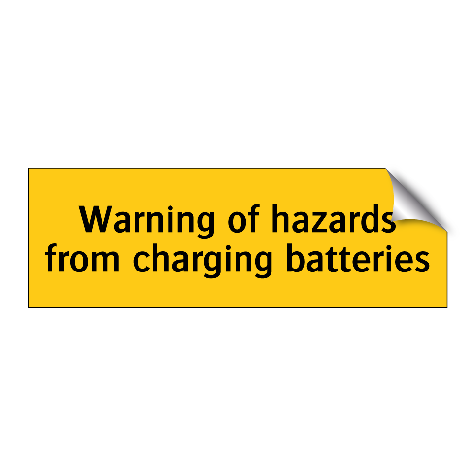 Warning of hazards from charging batteries