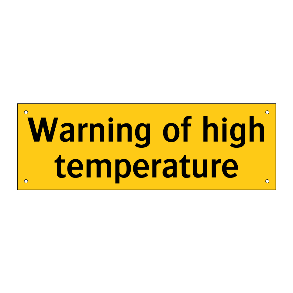 Warning of high temperature