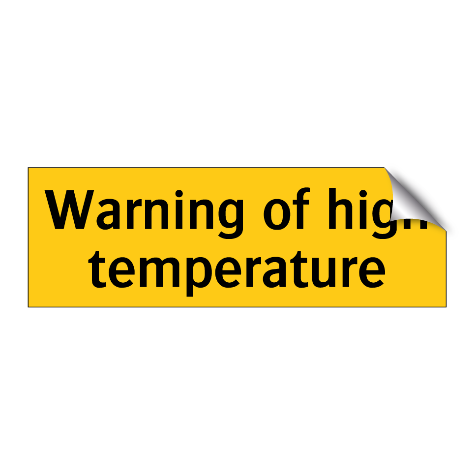 Warning of high temperature