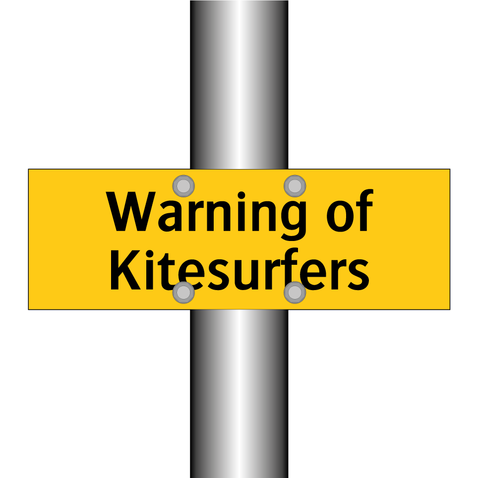 Warning of Kitesurfers