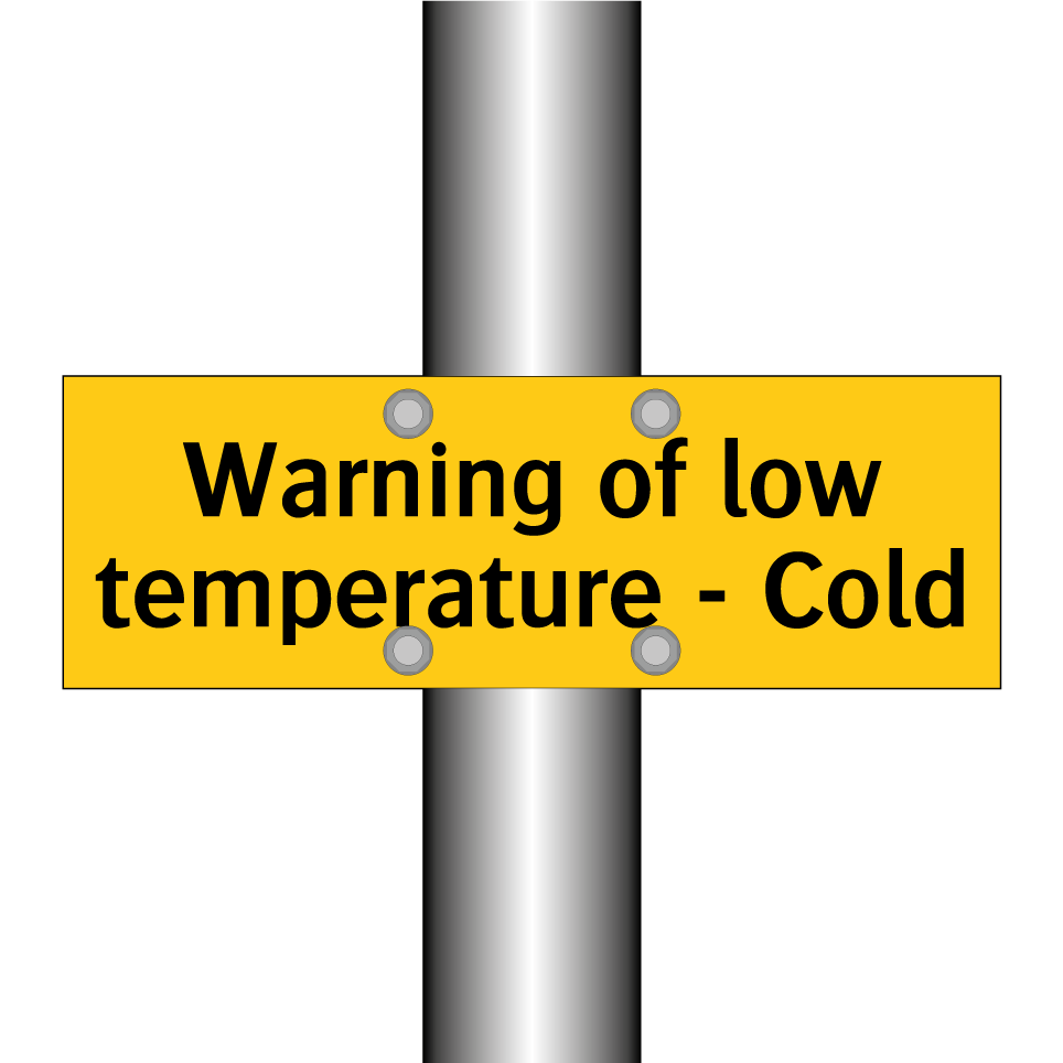 Warning of low temperature - Cold
