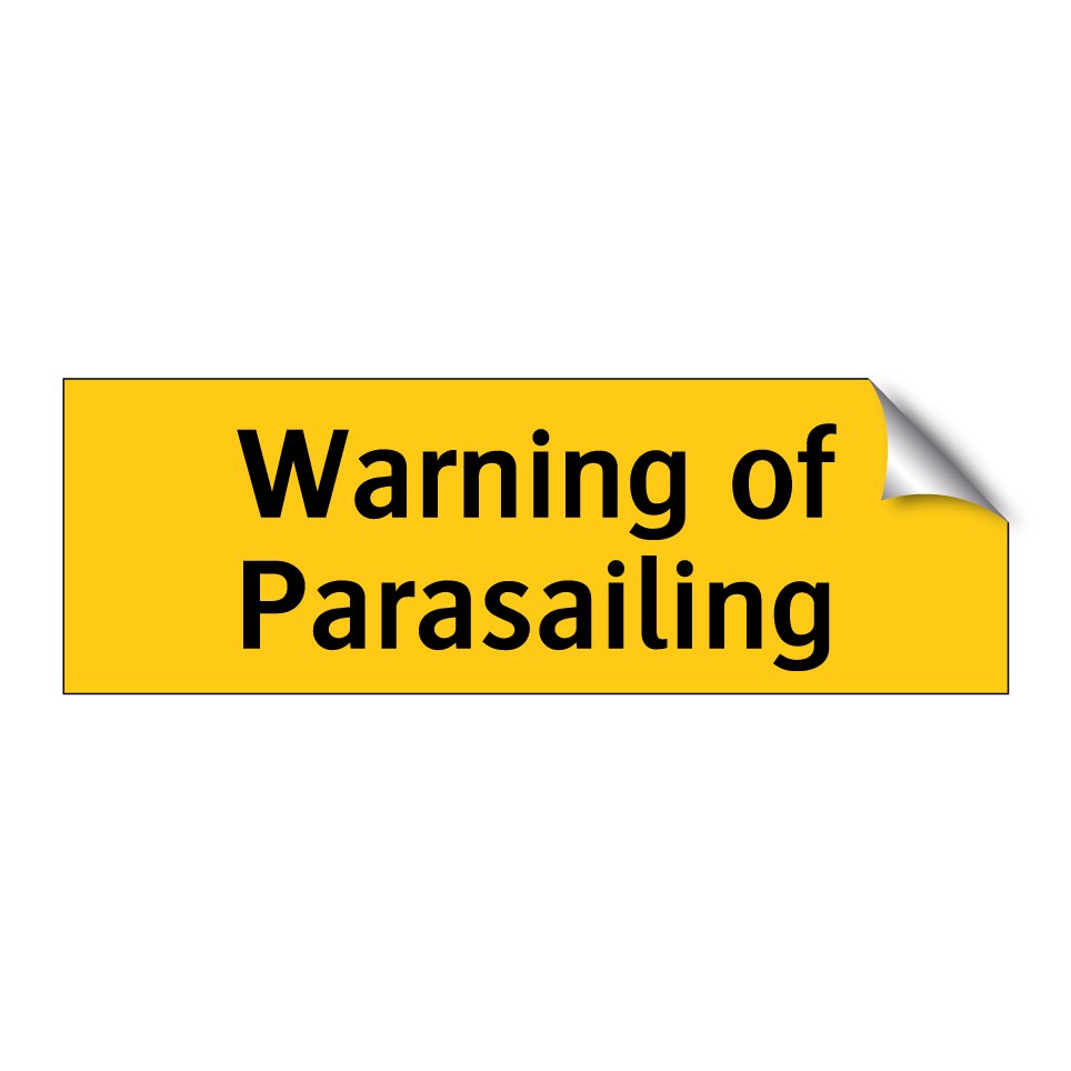 Warning of Parasailing