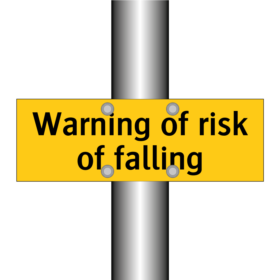 Warning of risk of falling