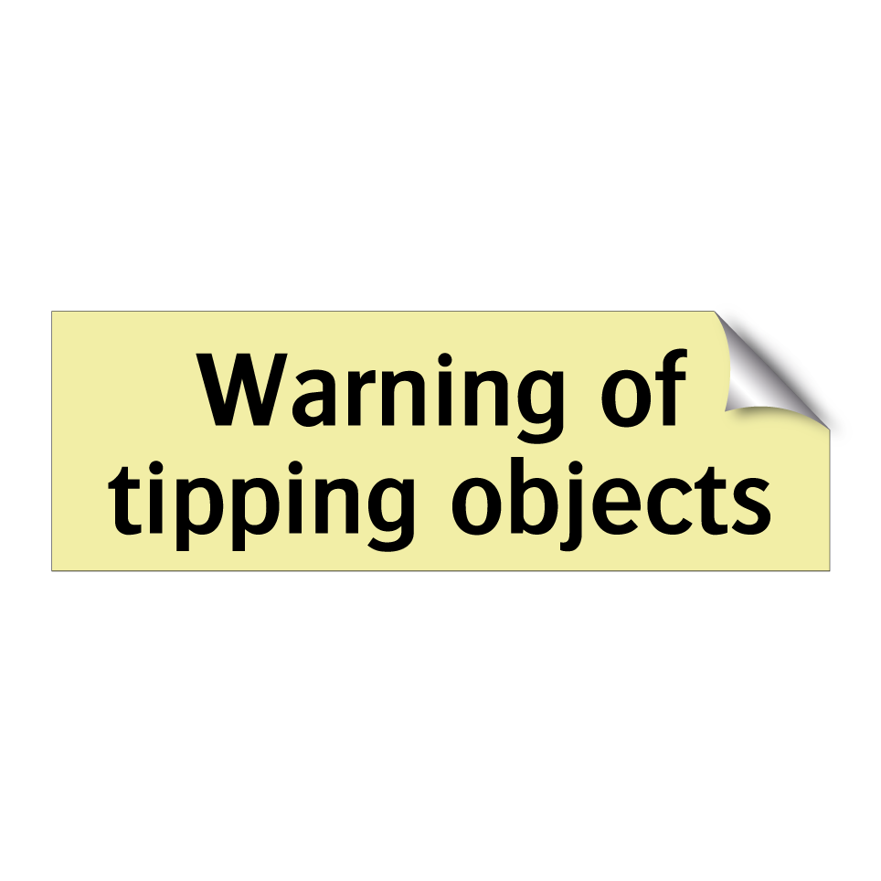 Warning of tipping objects