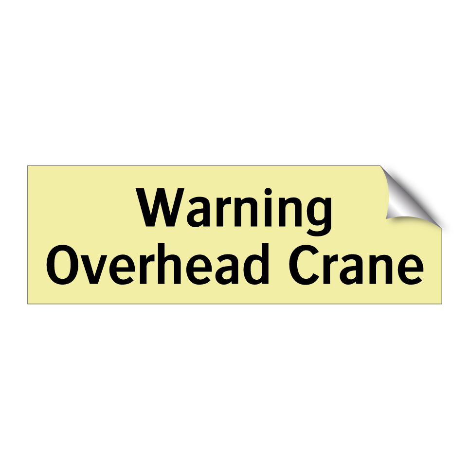 Warning Overhead Crane