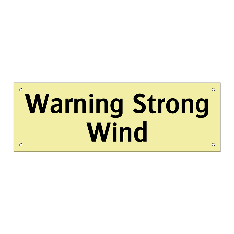 Warning Strong Wind
