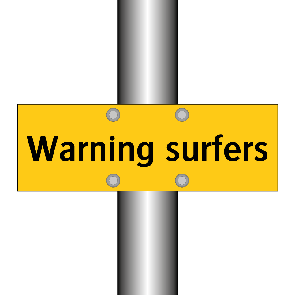 Warning surfers