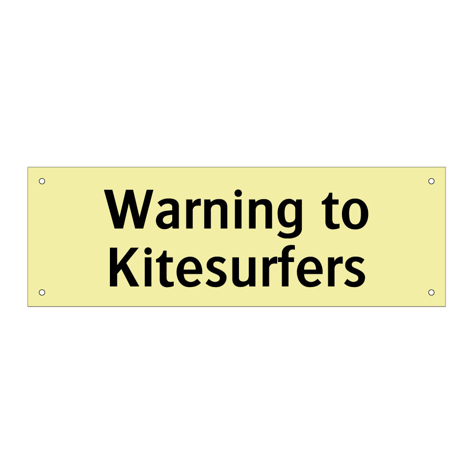 Warning to Kitesurfers