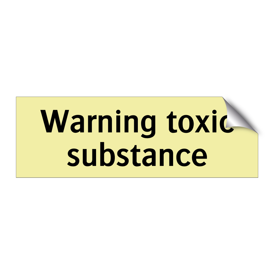 Warning toxic substance