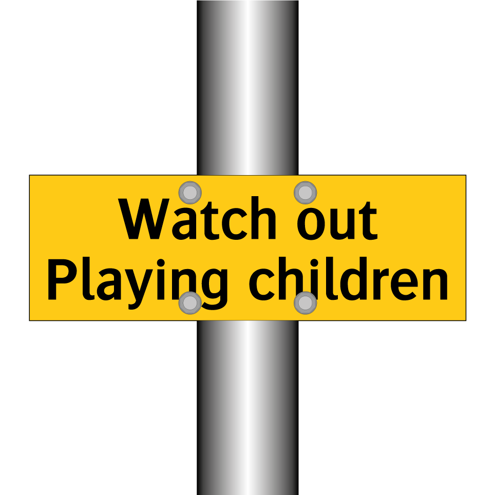 Watch out Playing children