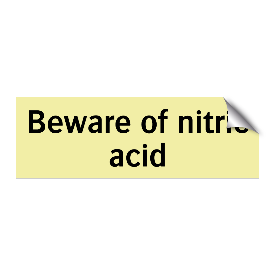 Beware of nitric acid