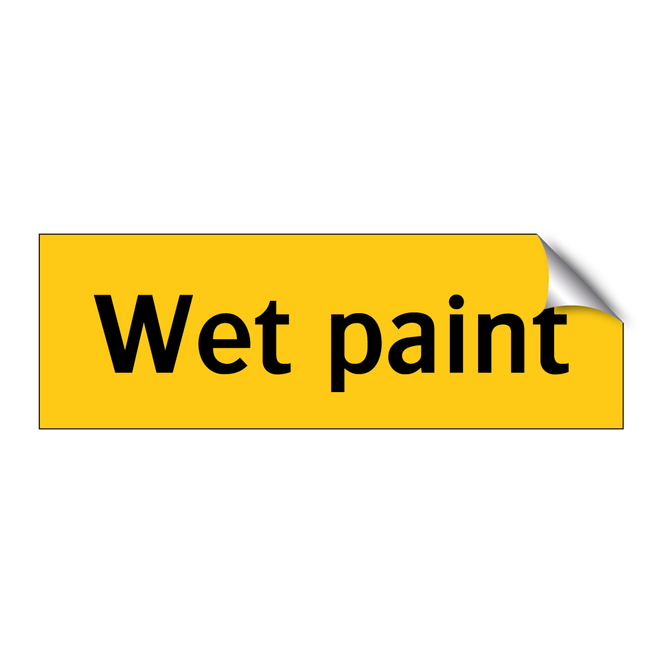 Wet paint