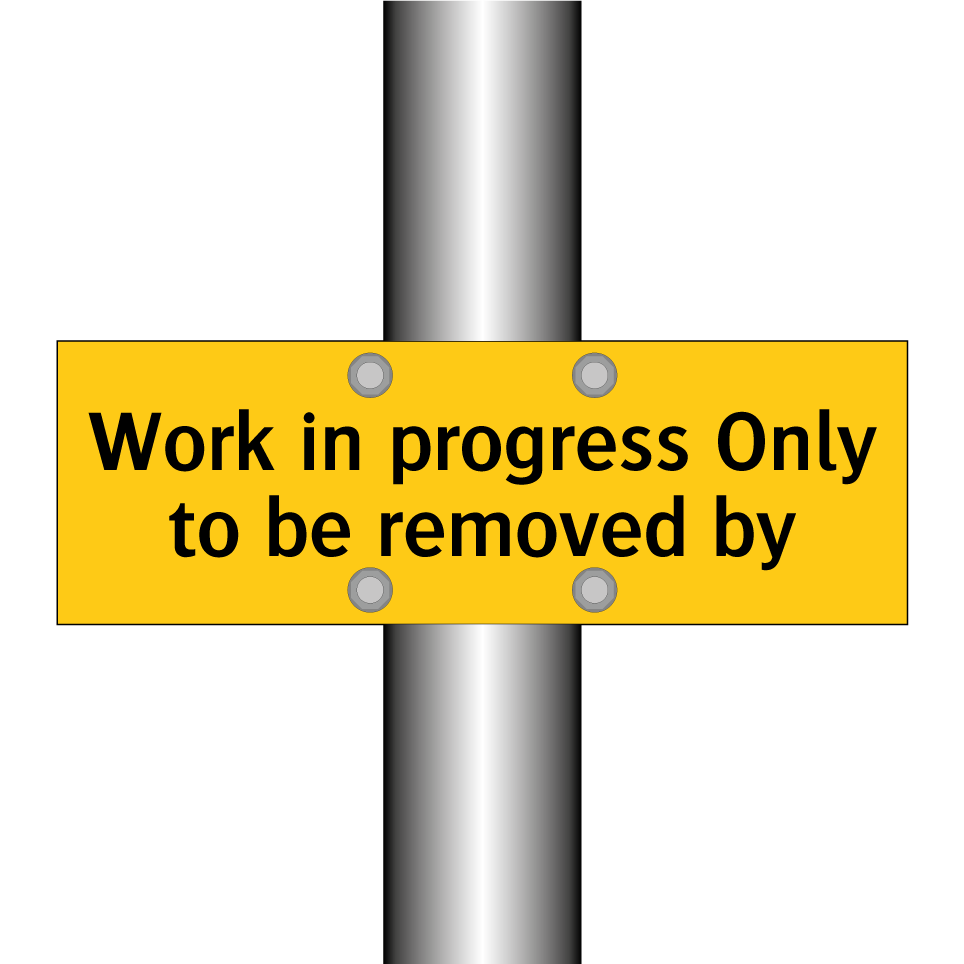 Work in progress Only to be removed by