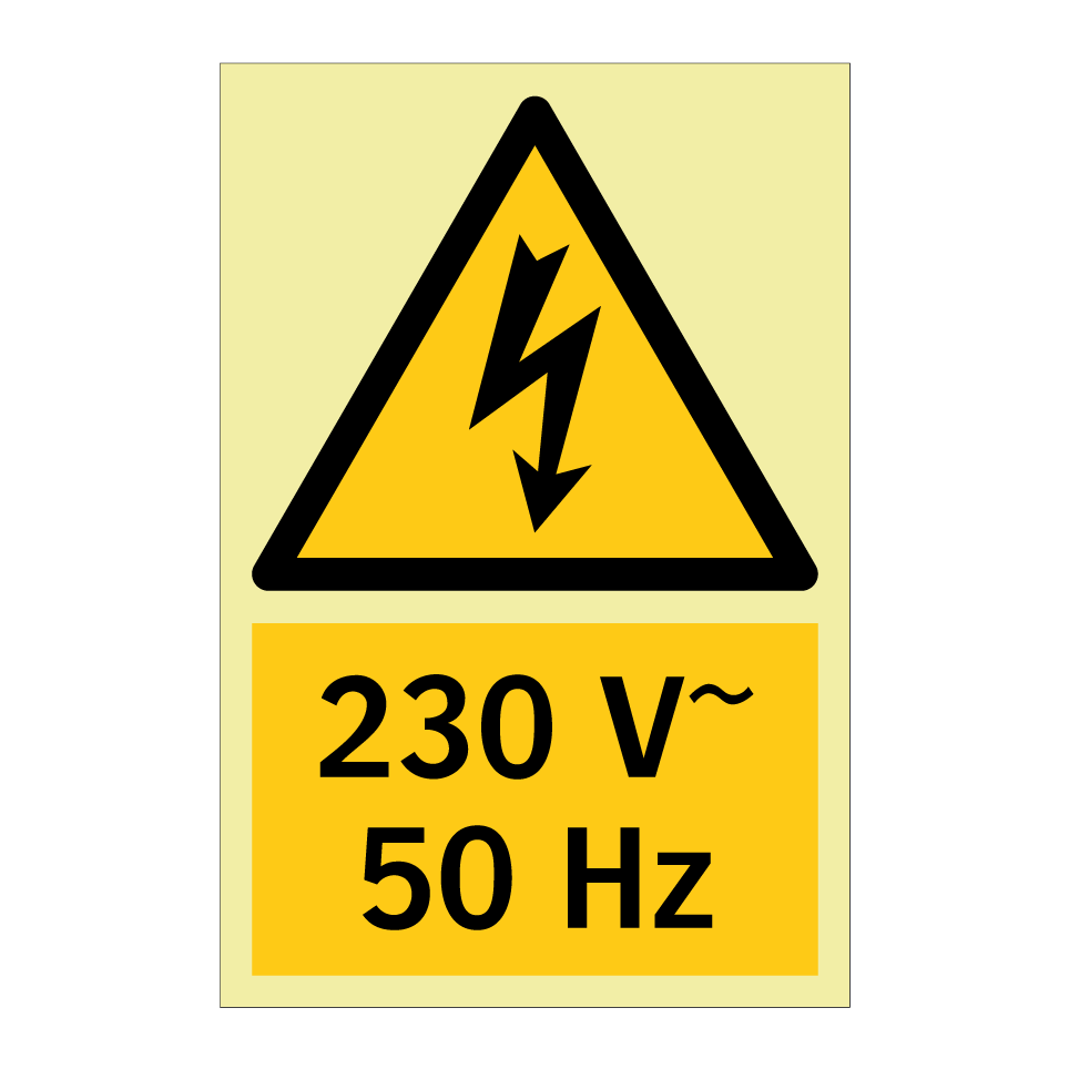 230 V~ 50 Hz