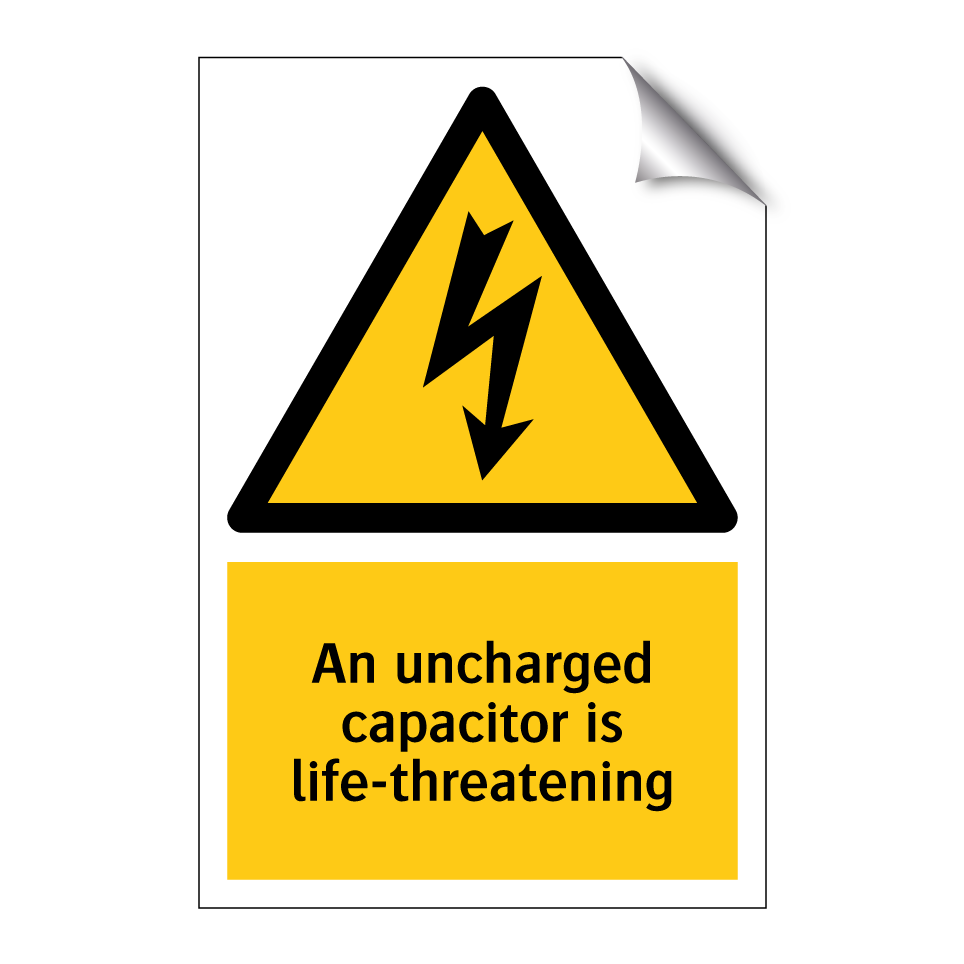 An uncharged capacitor is life-threatening