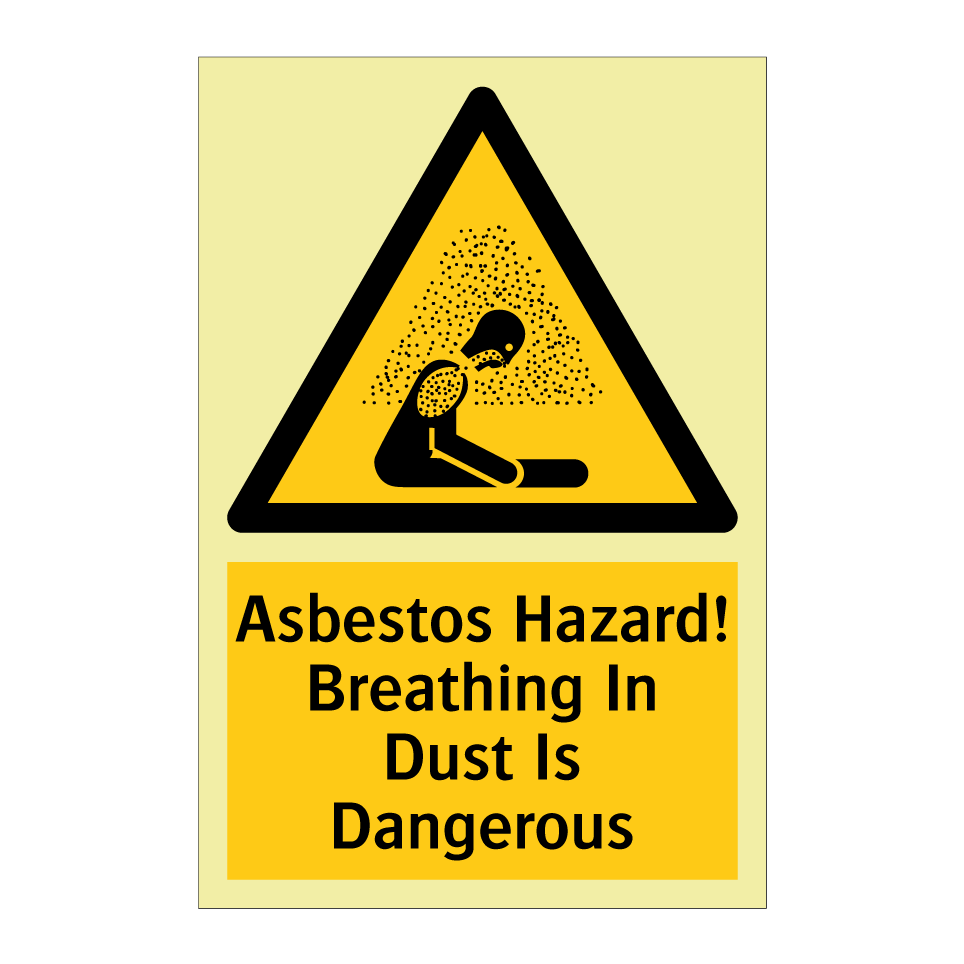 Asbestos Hazard! Breathing In Dust Is Dangerous