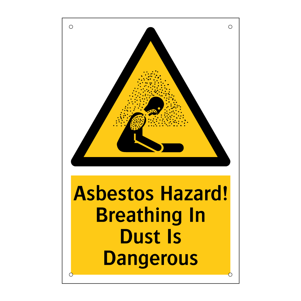 Asbestos Hazard! Breathing In Dust Is Dangerous