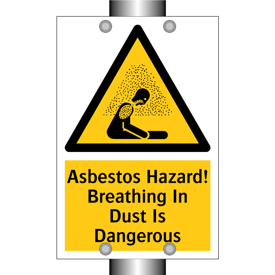 Asbestos Hazard! Breathing In Dust Is Dangerous