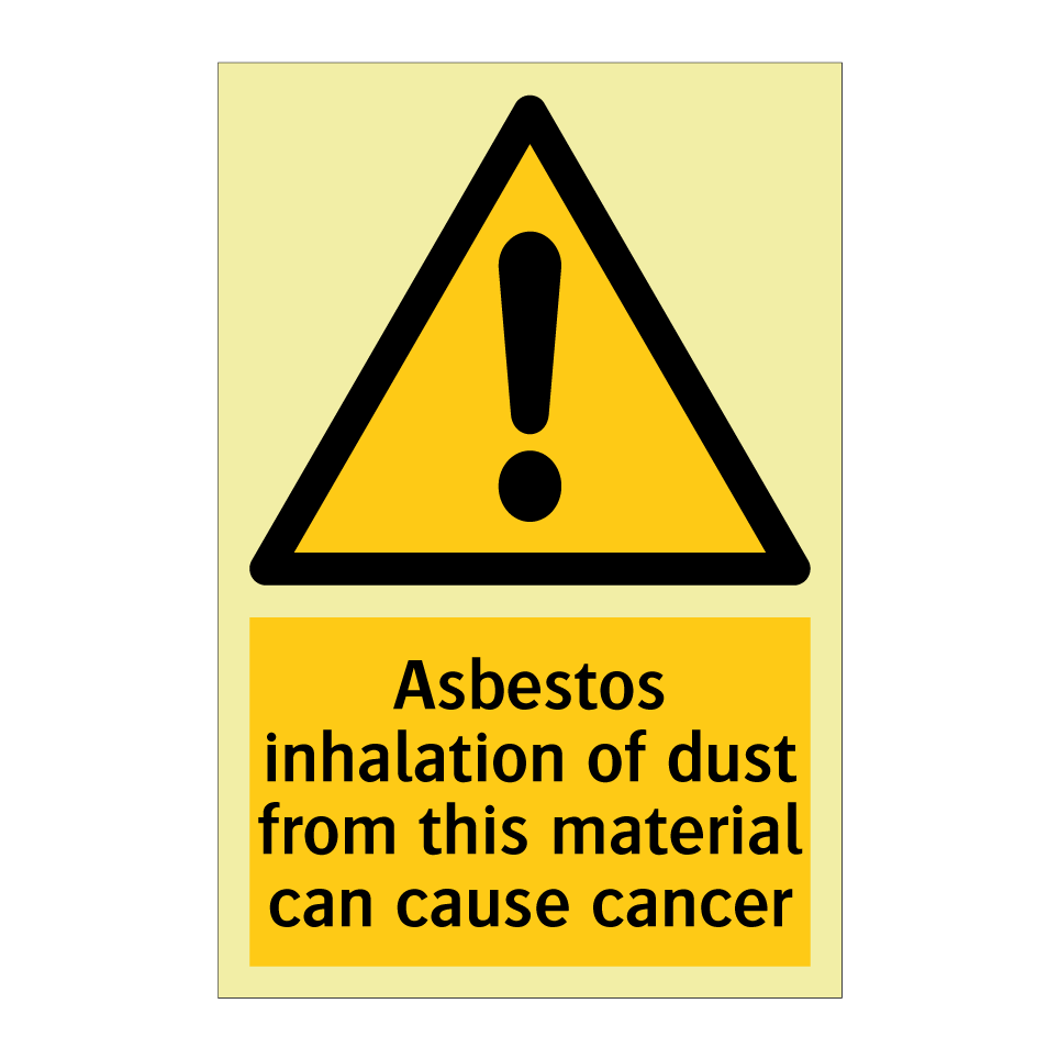 Asbestos inhalation of dust from this material can cause cancer