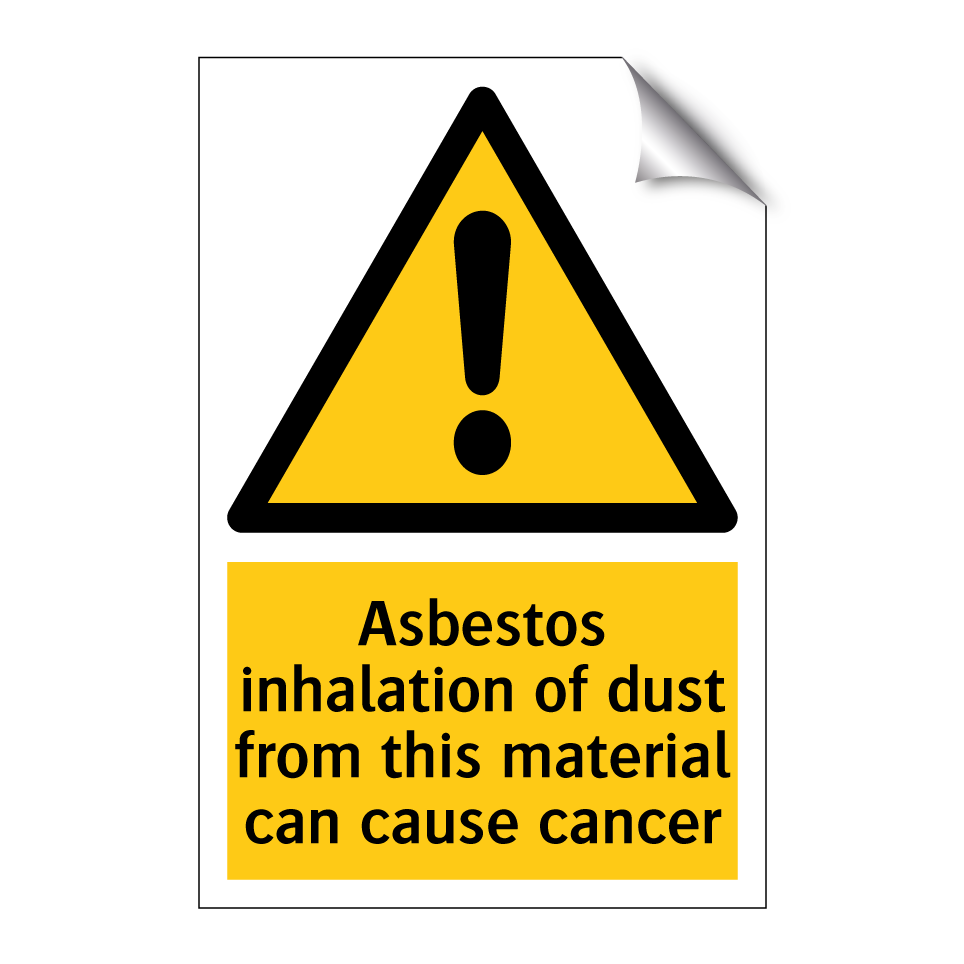 Asbestos inhalation of dust from this material can cause cancer