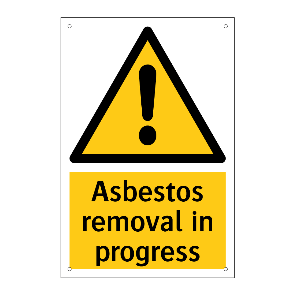 Asbestos removal in progress