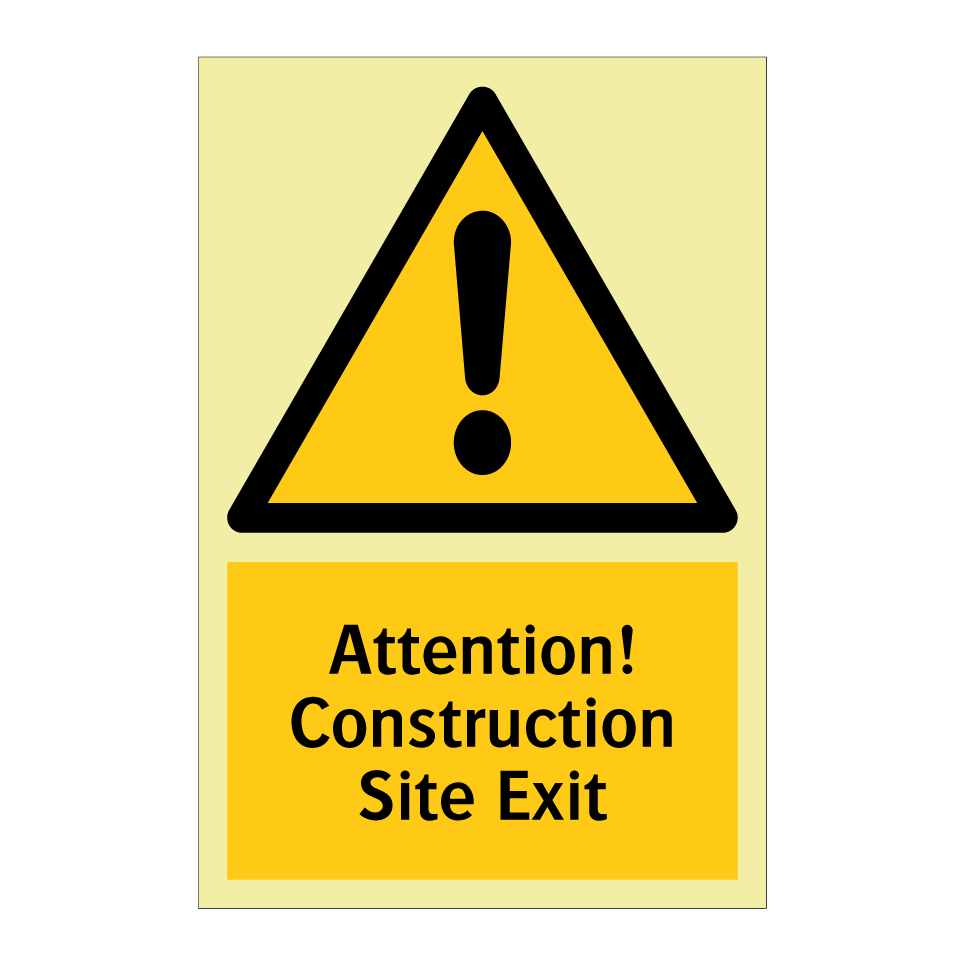 Attention! Construction Site Exit