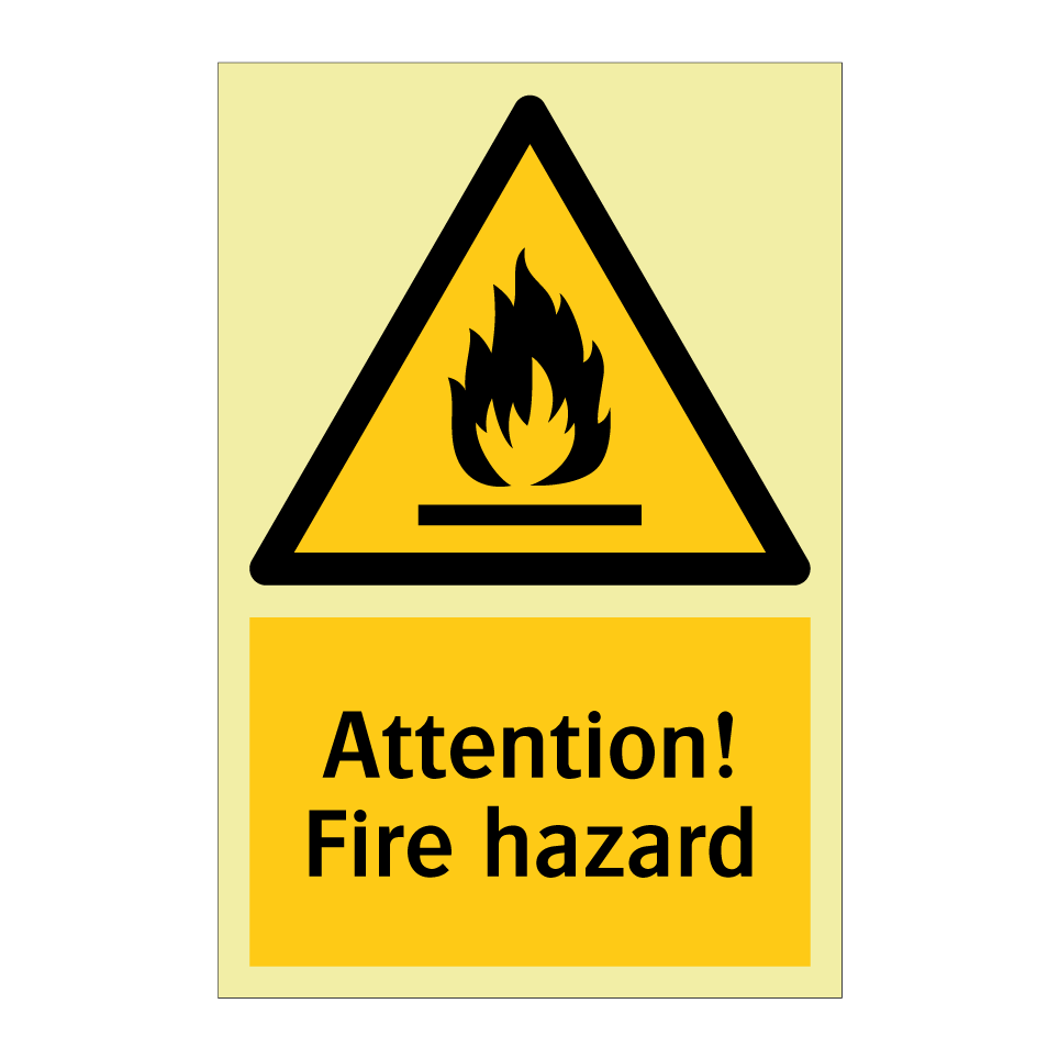 Attention! Fire hazard