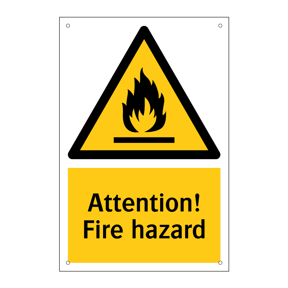 Attention! Fire hazard