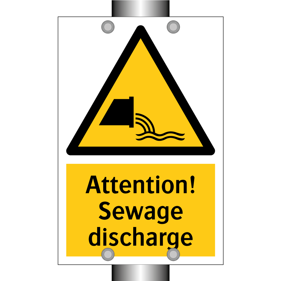 Attention! Sewage discharge