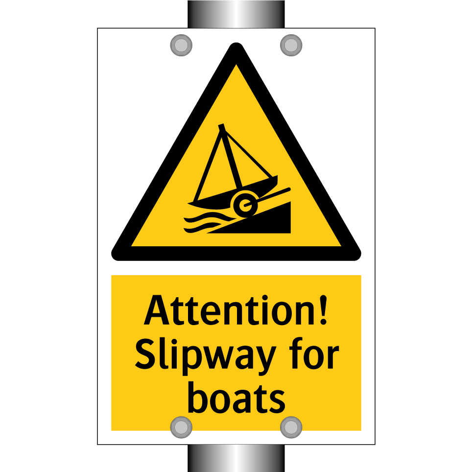 Attention! Slipway for boats