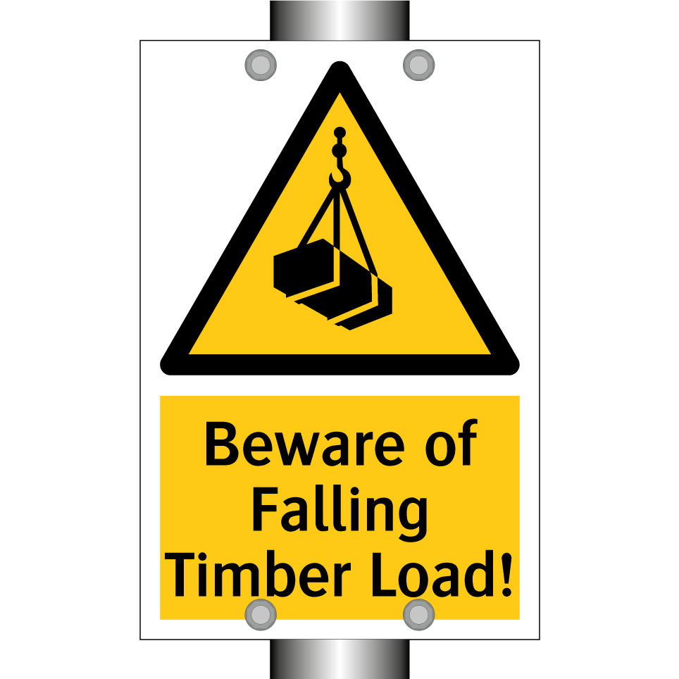 Beware of Falling Timber Load!