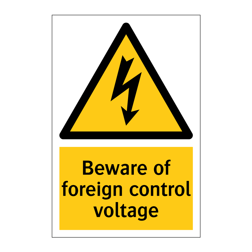 Beware of foreign control voltage