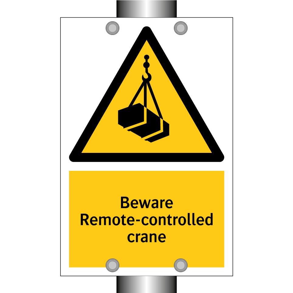 Beware Remote-controlled crane