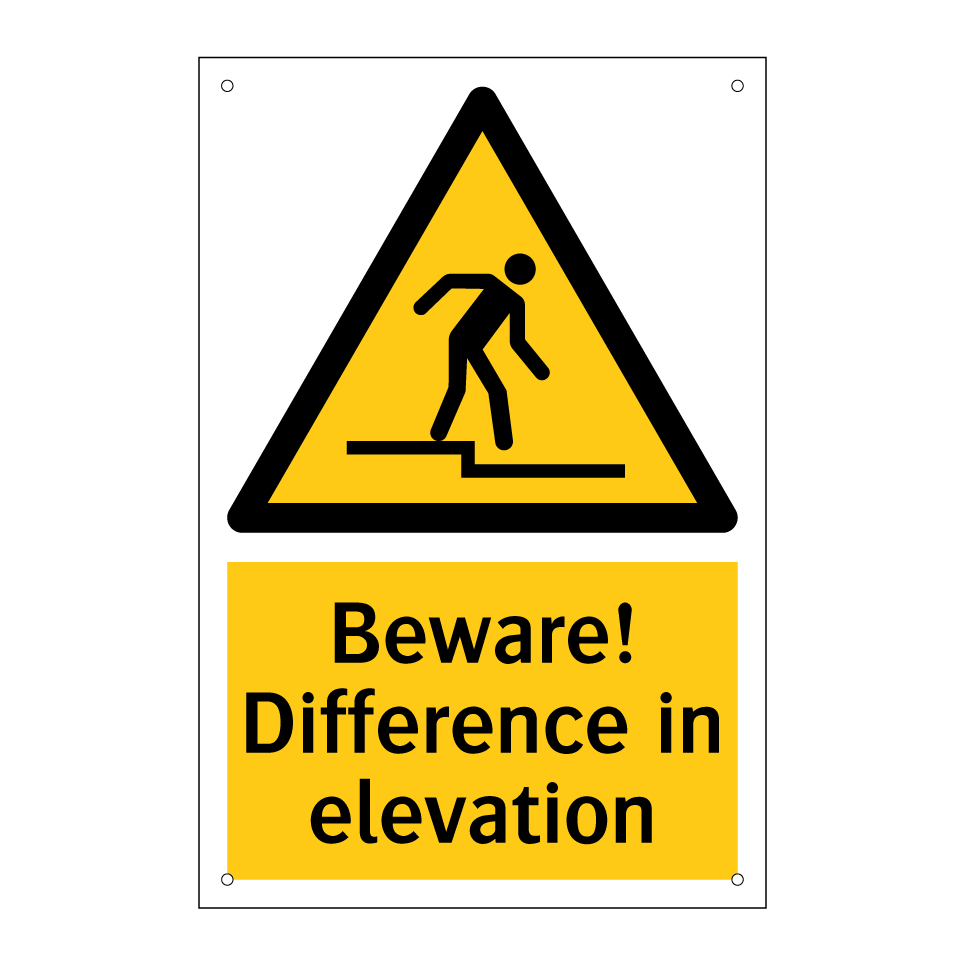 Beware! Difference in elevation