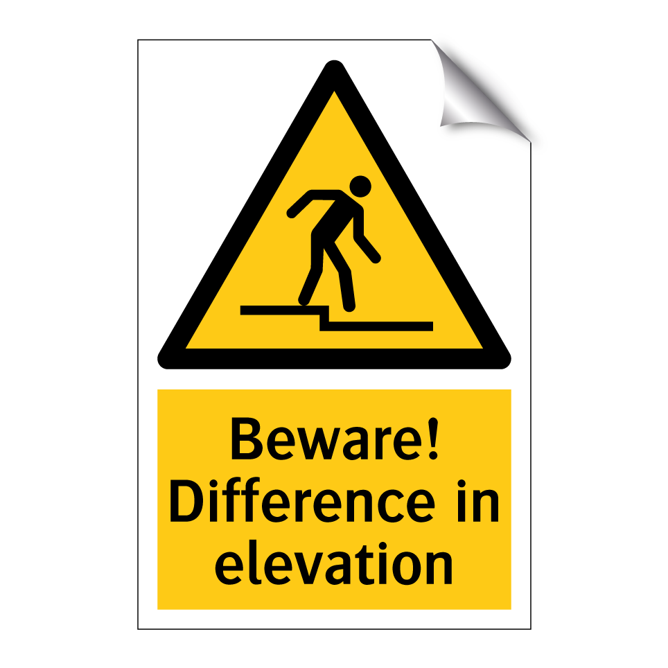 Beware! Difference in elevation
