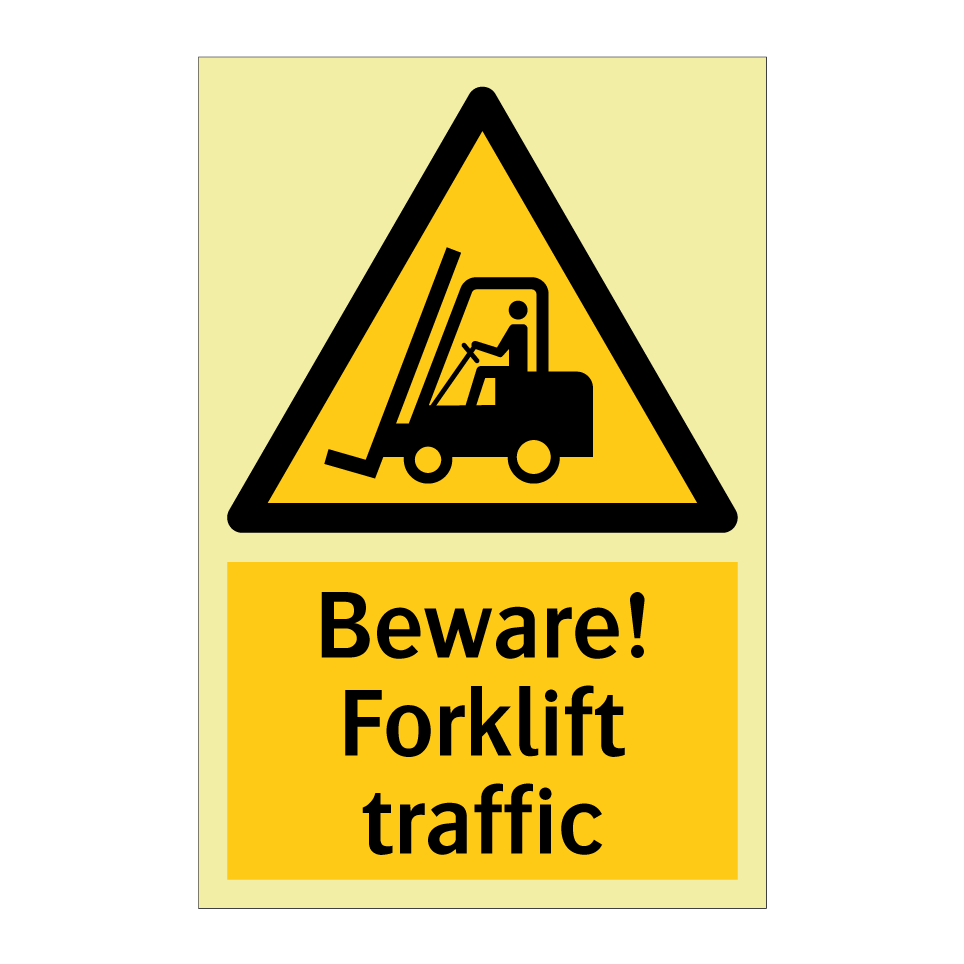 Beware! Forklift traffic