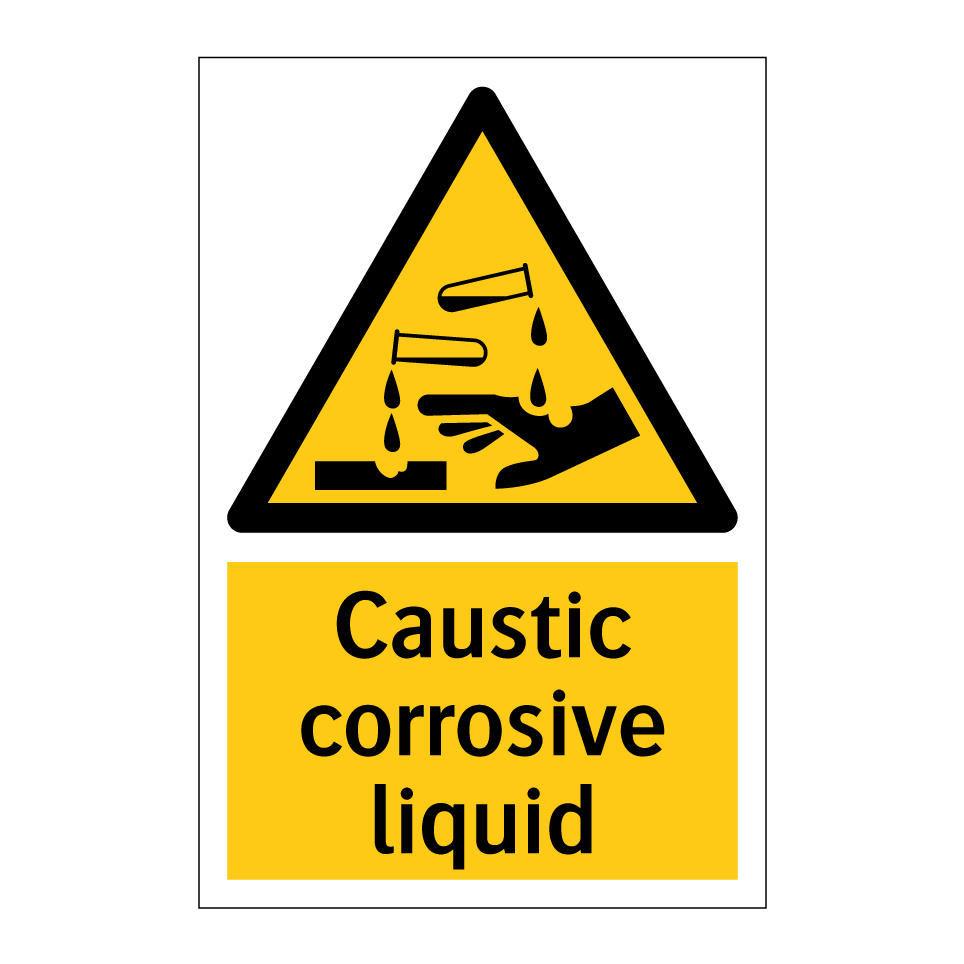 Caustic corrosive liquid