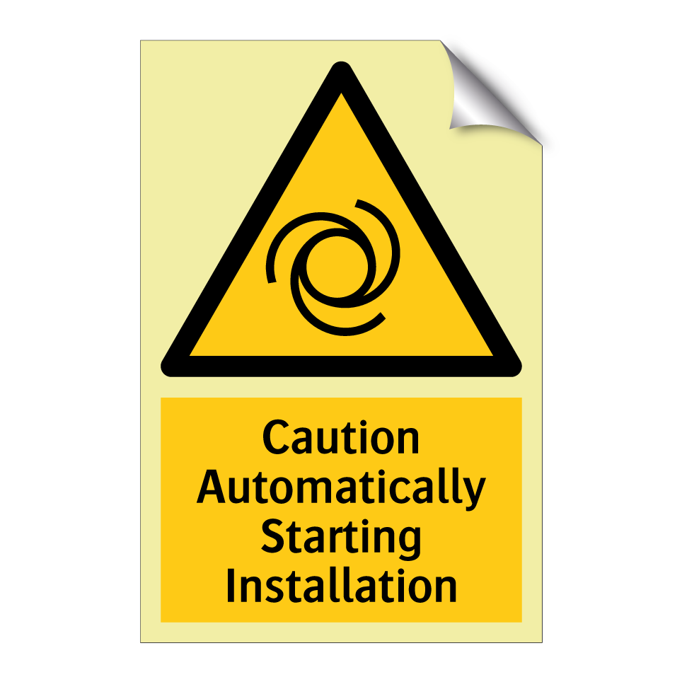 Caution Automatically Starting Installation