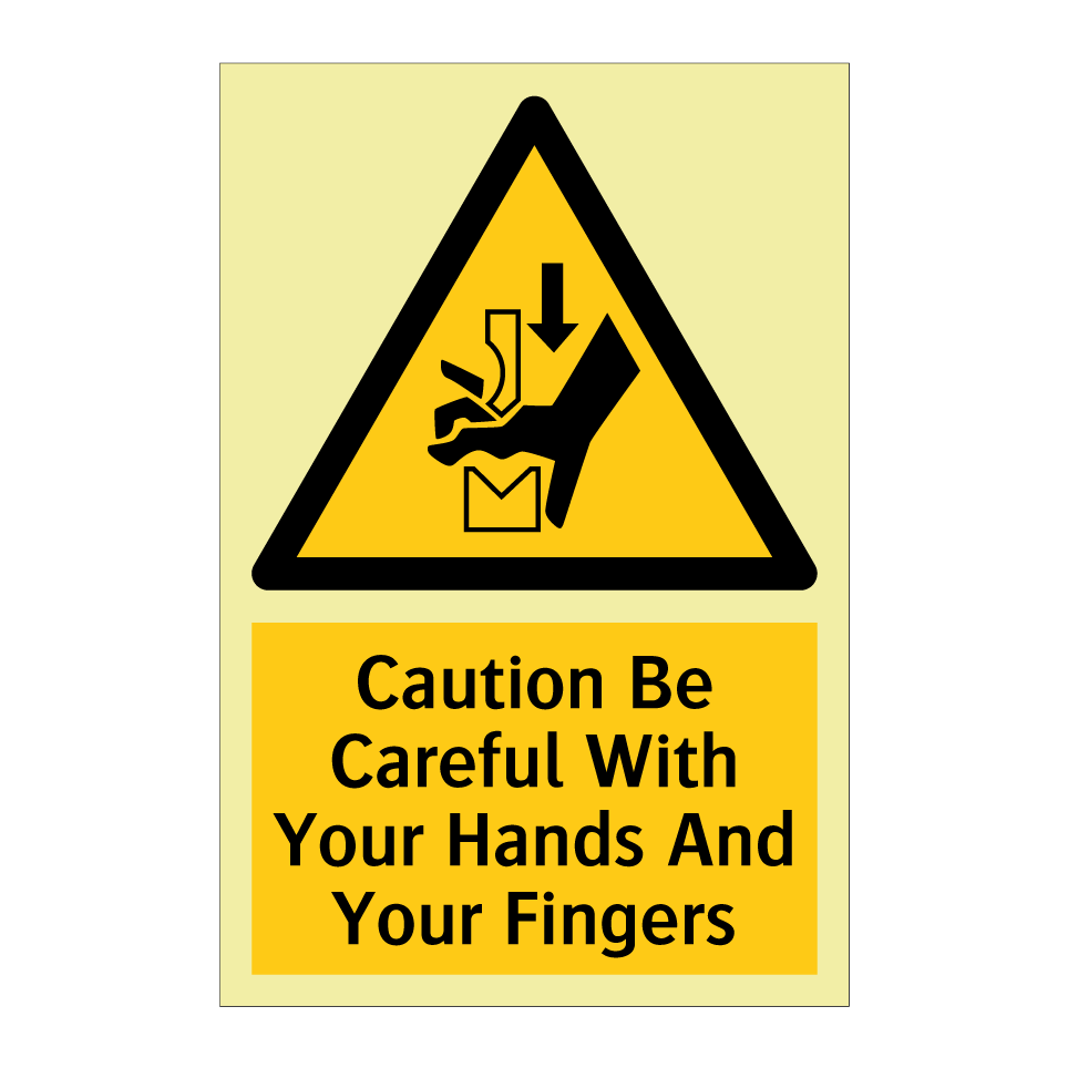 Caution Be Careful With Your Hands And Your Fingers